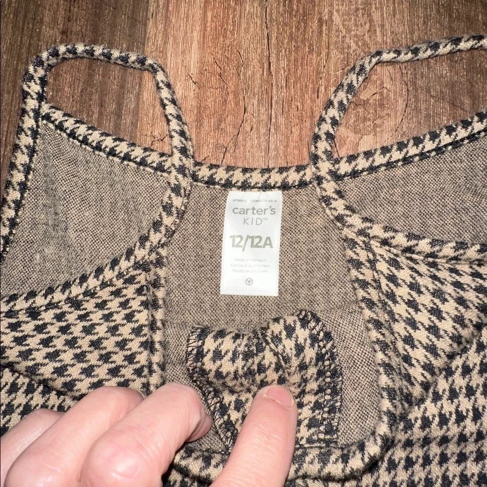Carters Girls Houndstooth Dress size‎ 12